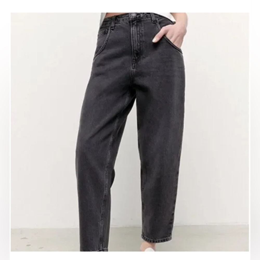 AMERICAN VINTAGE Le Droit Women’s Jeans in Color Black Salt and Pepper